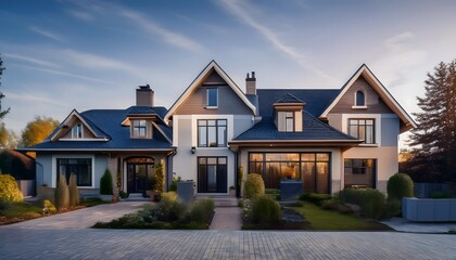 Fachadas de casas tradicionales o modernas