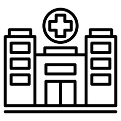 hospital single icon