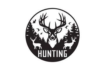 Wilderness Majesty  Deer in the Forest VECTOR