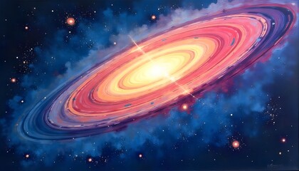 Obraz premium space galaxy in space