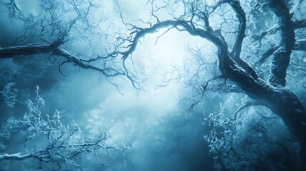 Naklejka premium Nature photography enchanted woods and mysterious forest light