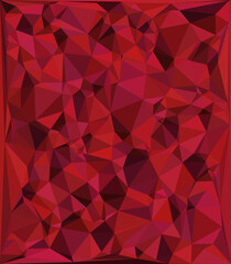 abstract red background with geometrical triangle mosaic pattern background.