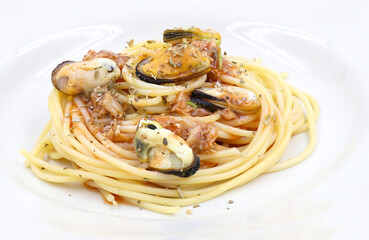 spaghetti with meatballs