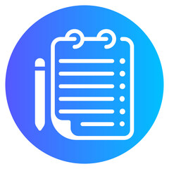 Bucket List gradient icon