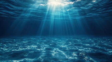 A vibrant coral reef in a sunlit ocean