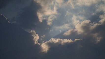 Sunset  Dramatic Clouds Closeup detail