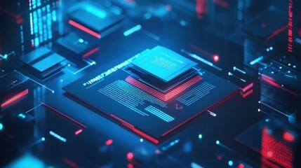 Fototapeta premium futuristic technology data network