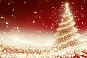 Sparkling christmas tree celebration festive atmosphere holiday scene joyful environment enchanting view magical concept