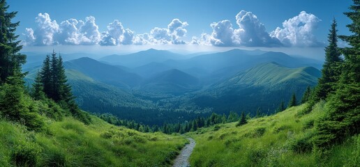 Mountain Landscape With Path