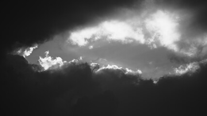 Sunset  Dramatic Clouds Closeup detail