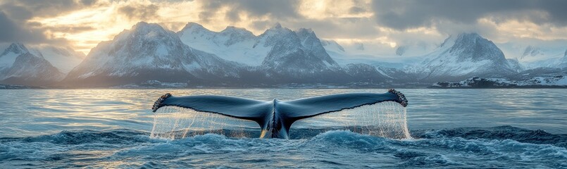 Whale Tail in the Fjord