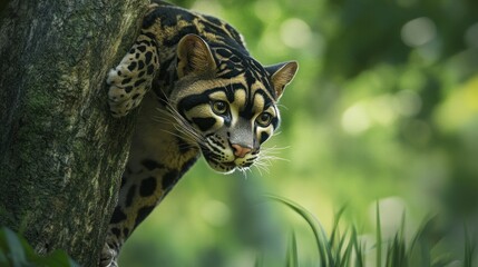 Fototapeta premium Clouded Leopard in the Forest