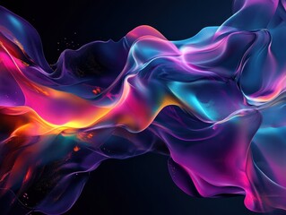 Abstract Swirling Colors