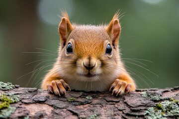 Obraz premium Curious Squirrel