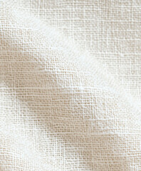 白い布、オーガニックコットンのテクスチャ。Generative AI