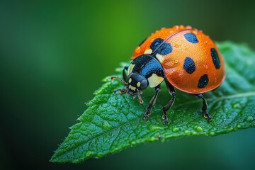 Obraz premium Ladybug on a Leaf