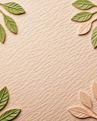 Fototapeta premium Elegant leaf decoration textured background nature studio setting close-up organic design concept for art projects