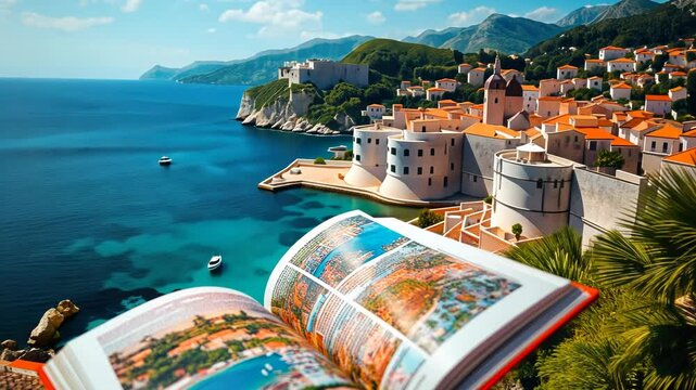 Inspirational Travel Guide in Vibrant Setting