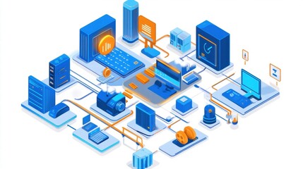 Obraz premium Secure Online Payment System