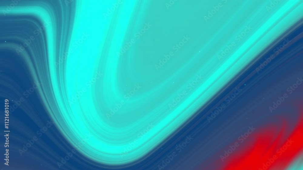 Poster an abstract image featuring swirling teal blue and red hues creating a dynamic and vibrant visual ef