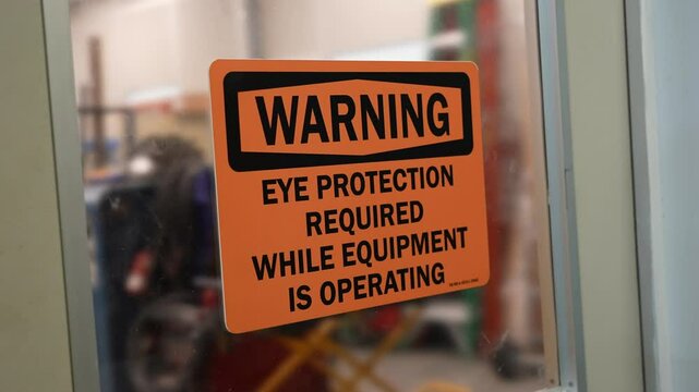 Eye Protection Required Sign