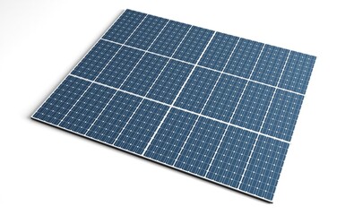 Photovoltaic solar panels isolated from the white background.	
