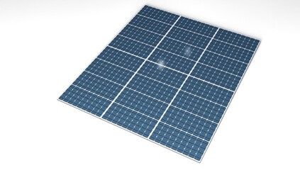 Photovoltaic solar panels isolated from the white background.	
