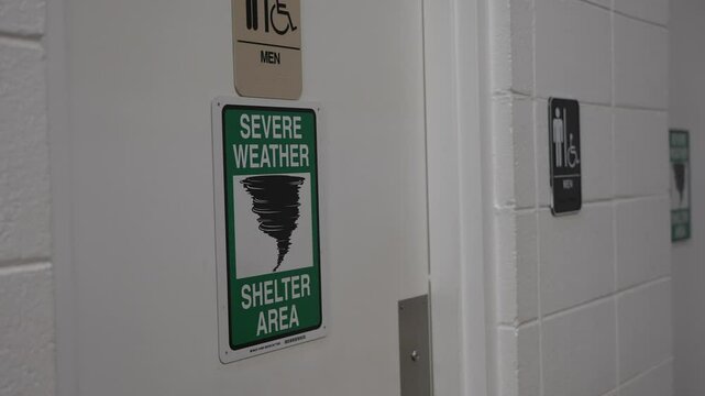 Tornado Shelter Sign