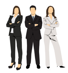 business people in poses