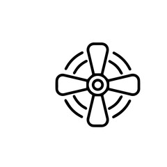 Obraz premium fan isolated on white