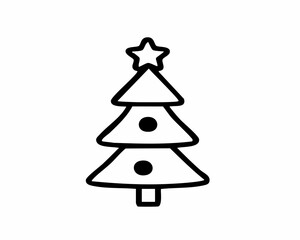Christmas Tree Icon - Holiday, Winter, and Festive Symbol