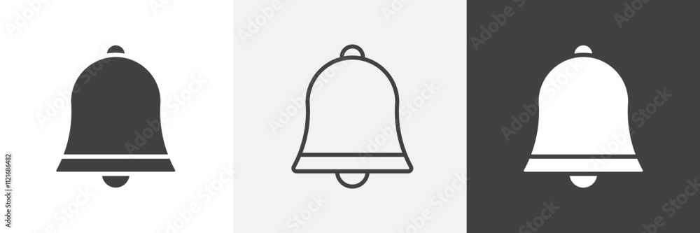 Poster notification icon vector set for ui designs