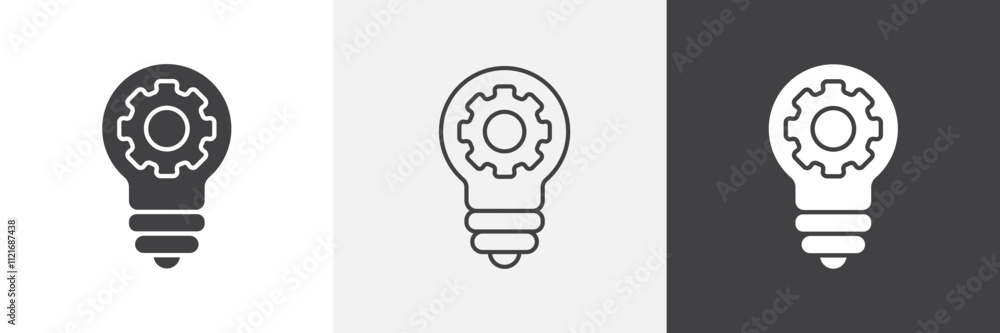 Aufkleber project development icon vector set for ui designs