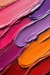 Obraz premium Rich textures of paint blend in vibrant colors, showcasing artistic creativity and expression