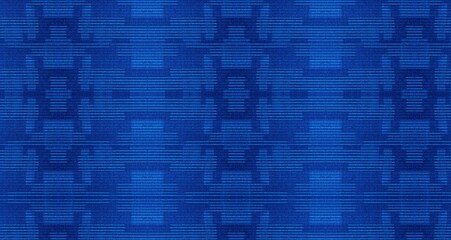 Blue carpet background. Blue color hotel carpet texture. Blue fabric texture background. Blue carpet pattern.	
