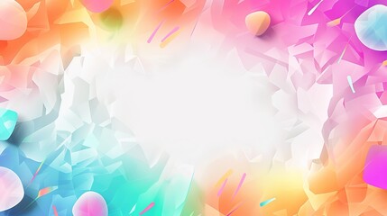 Obraz premium Multi-color Gradient Geometric Shapes Background 