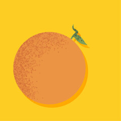 Vector orange illustration | seamless pattern with yellow background