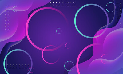 Abstract art features diagonal lines circles and dots in purple pink and blue