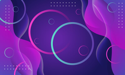 Abstract art features diagonal lines circles and dots in purple pink and blue
