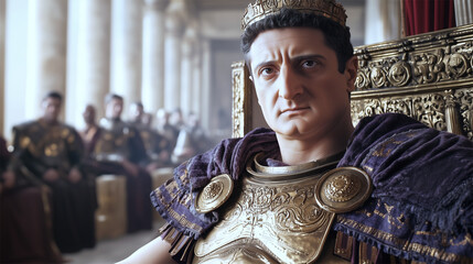 Emperor Domitian historical reconstruction, based on Roman sculptures and ancient records  
