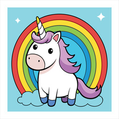 unicorn vector illustration 