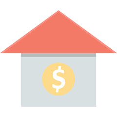 Property  vector icon with an isolated background 