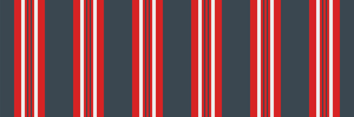 Hunter vector background fabric, repeat seamless stripe textile. Up lines vertical pattern texture in red and pastel colors.