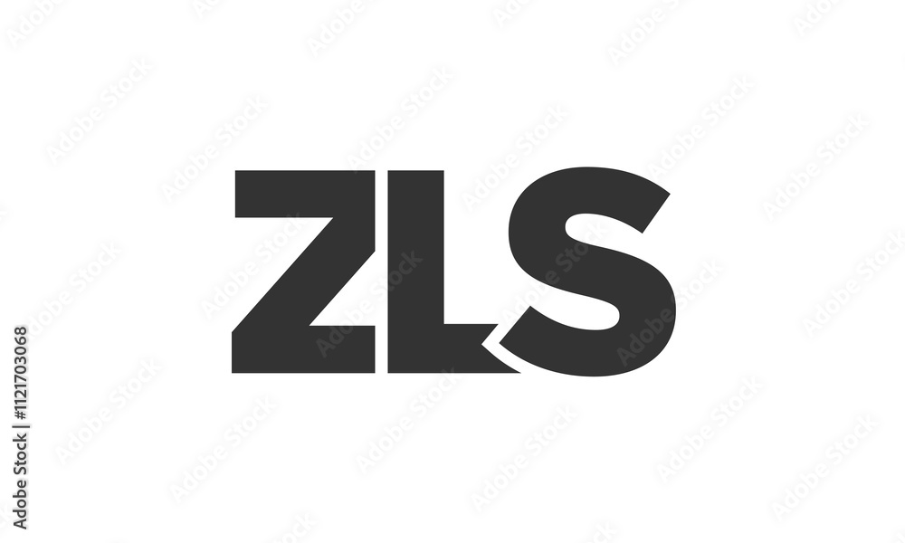 Fototapete zls logo design template with strong and modern bold text. initial based vector logotype featuring s