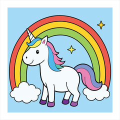 unicorn vector illustration 
