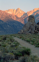 Sunset on Mountain Range