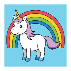 unicorn vector illustration 
