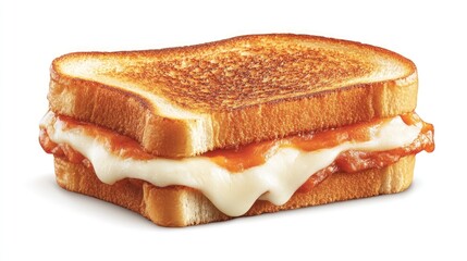 Delicious Grilled Cheese Sandwich with Melted Cheese