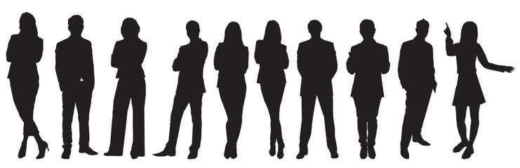 silhouette of a business person