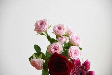 ピンク系の花束